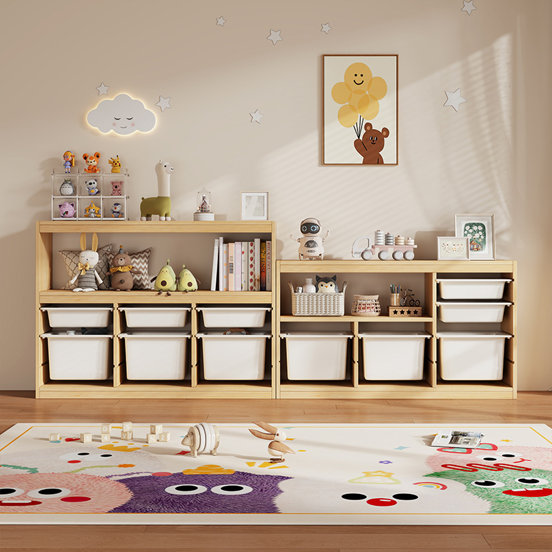 Montessori Shelf Toy - خزانة ألعاب مونتيسوري للأطفال، رف تخزين