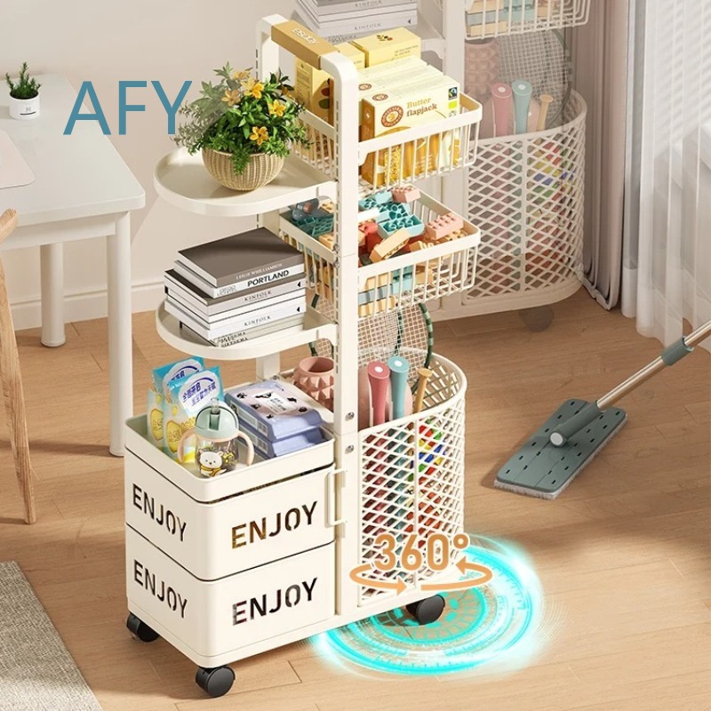 Montessori Shelf Toy - منظم تخزين ألعاب الأطفال متعدد الطبقات