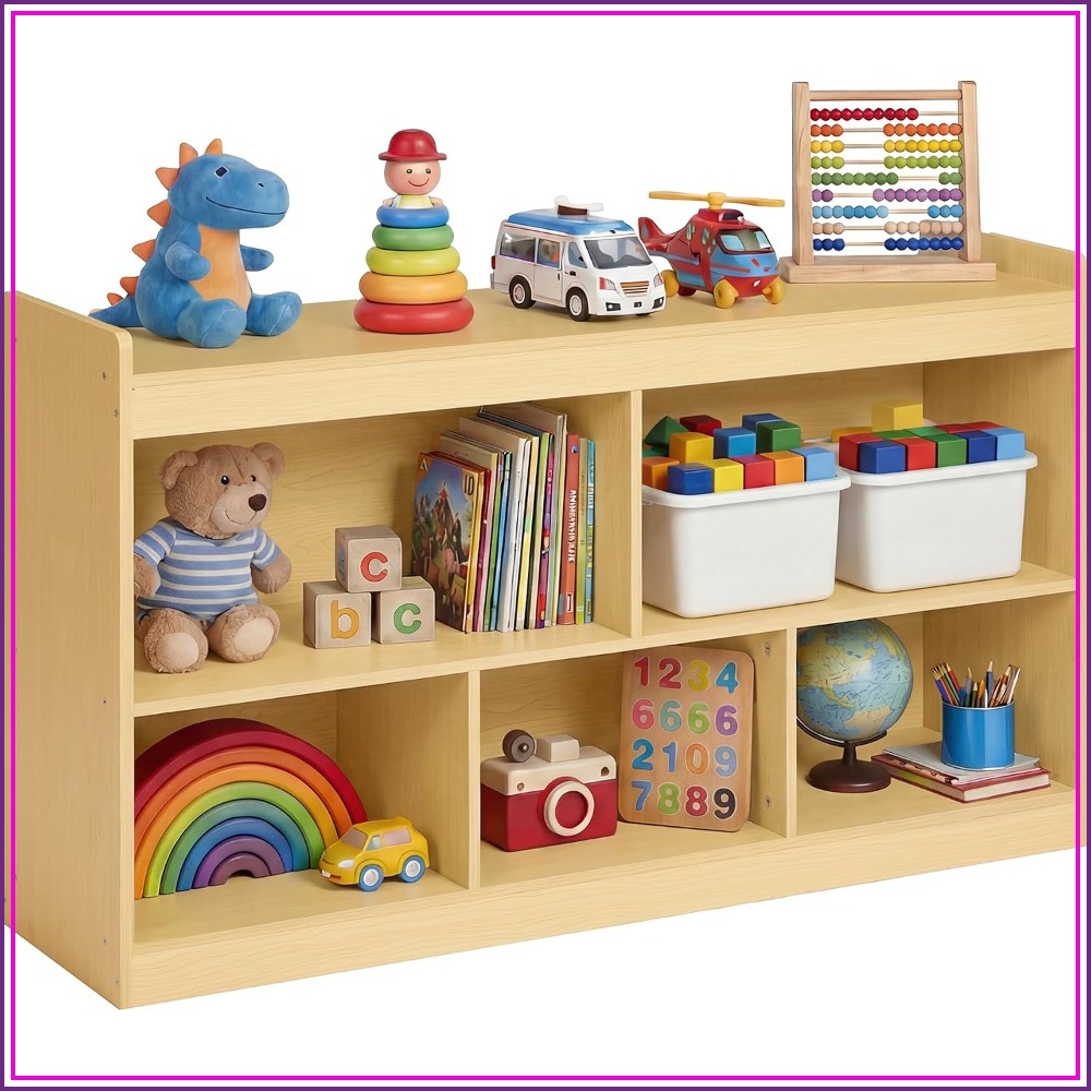 Montessori Shelf Toy - رف تخزين ألعاب مونتيسوري بخمسة أقسام