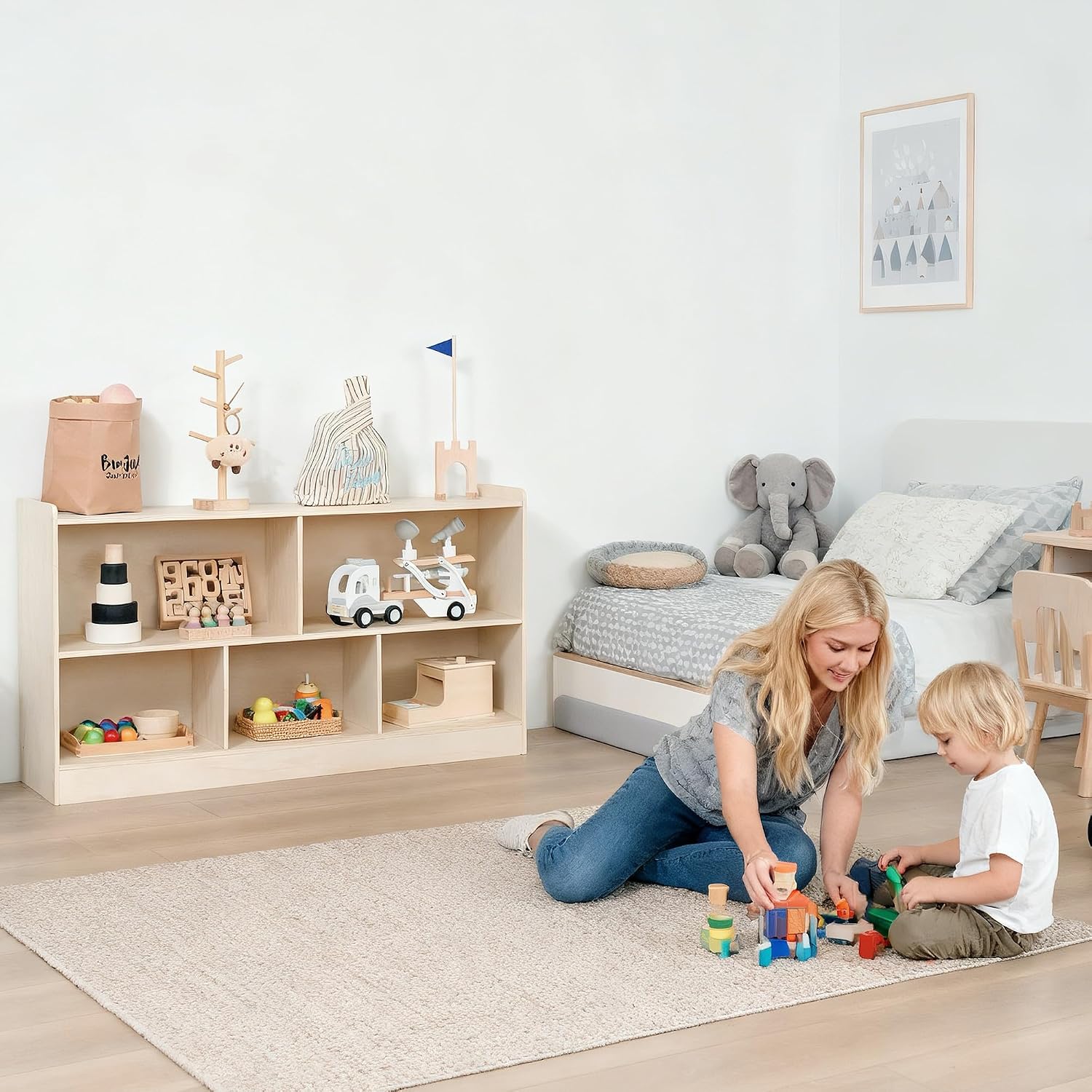 رف كتب وألعاب مونتيسوري للأطفا - مراجعة Montessori Shelf Toy وسعره