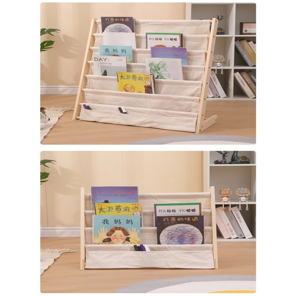 رف كتب خشبي متعدد الطبقات، رف  - مراجعة Montessori Shelf Toy وسعره