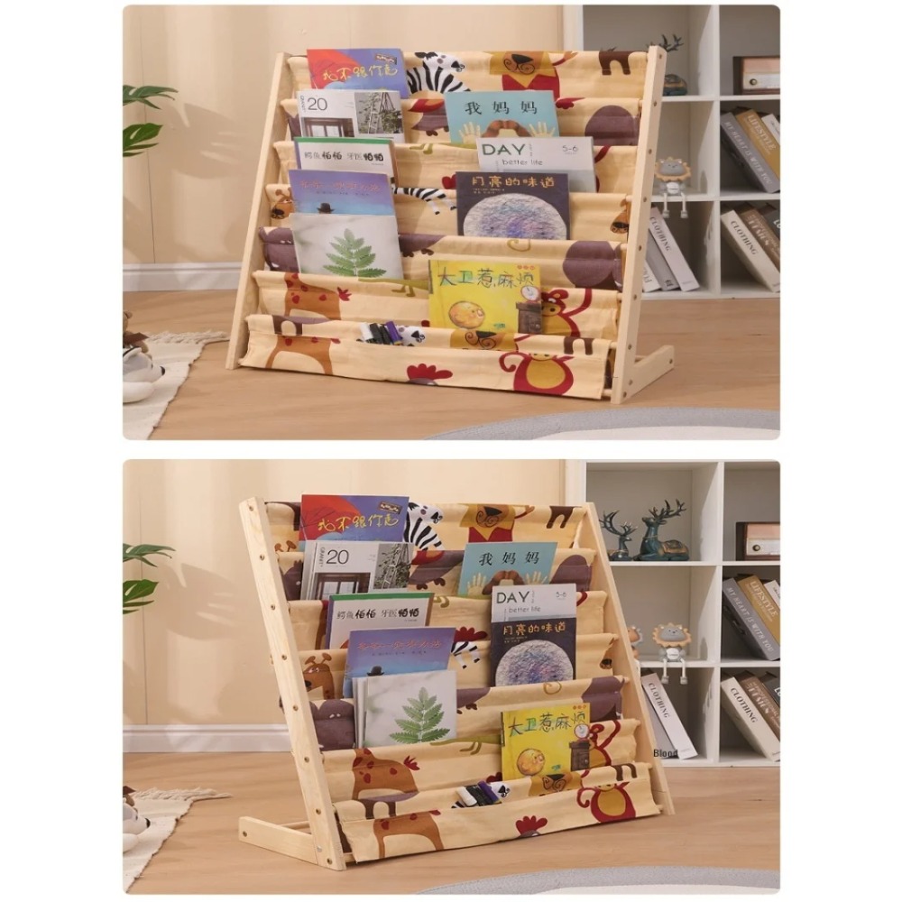 رف كتب خشبي متعدد الطبقات، رف  - مراجعة Montessori Shelf Toy وسعره