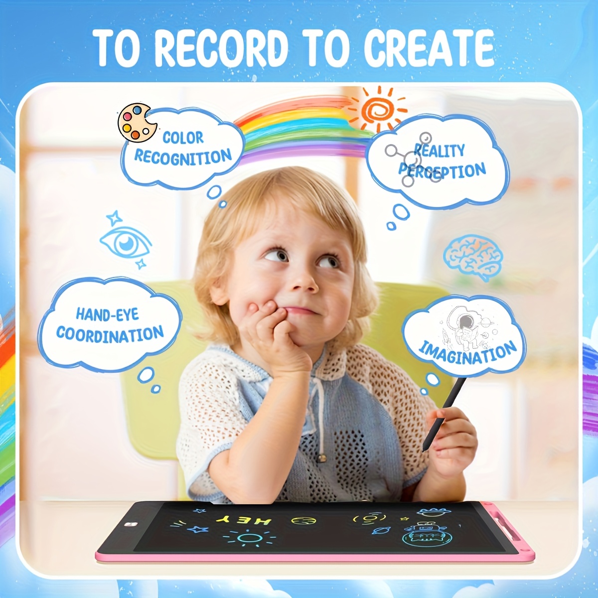 30 قطعة من أقراص الرسم LCD مقا - مراجعة Kids Education Tablets وسعره