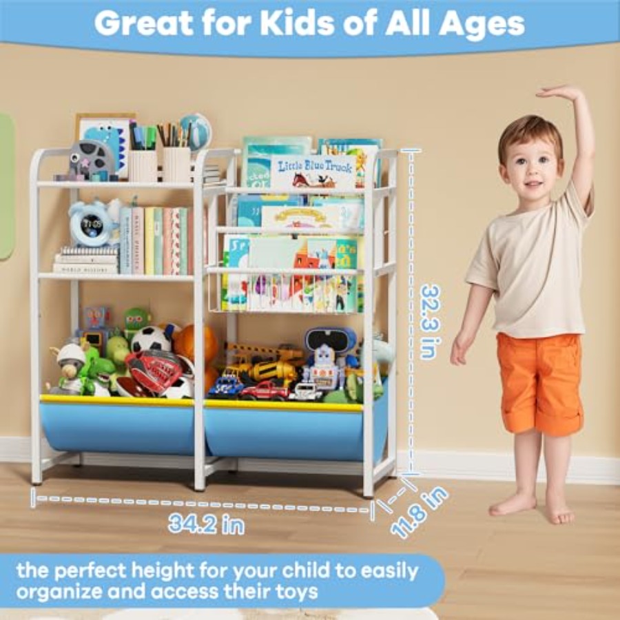 رف كتب ومنظم ألعاب 3 في 1، رف  - مراجعة Montessori Shelf Toy وسعره