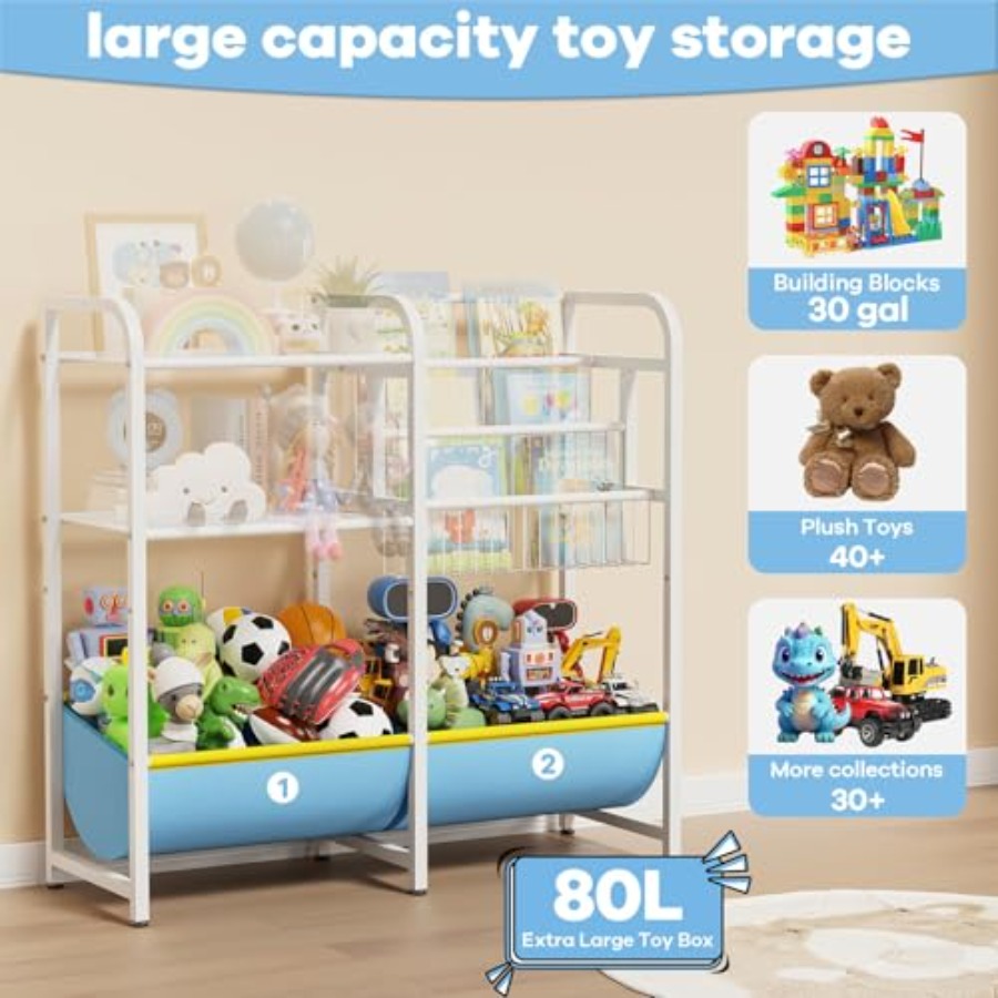 رف كتب ومنظم ألعاب 3 في 1، رف  - مراجعة Montessori Shelf Toy وسعره