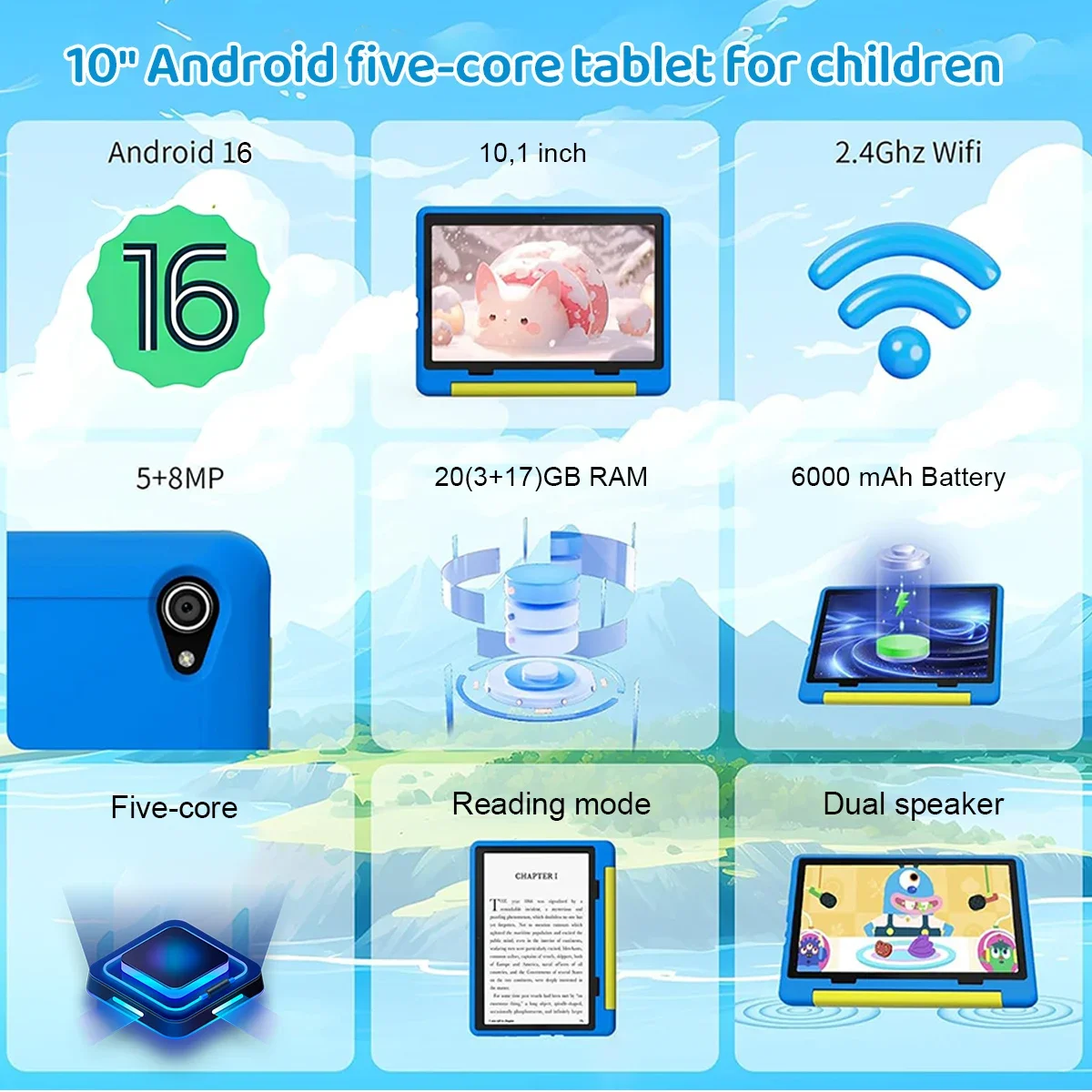 أحدث جهاز لوحي للأطفال بنظام أ - مراجعة Kids Education Tablets وسعره