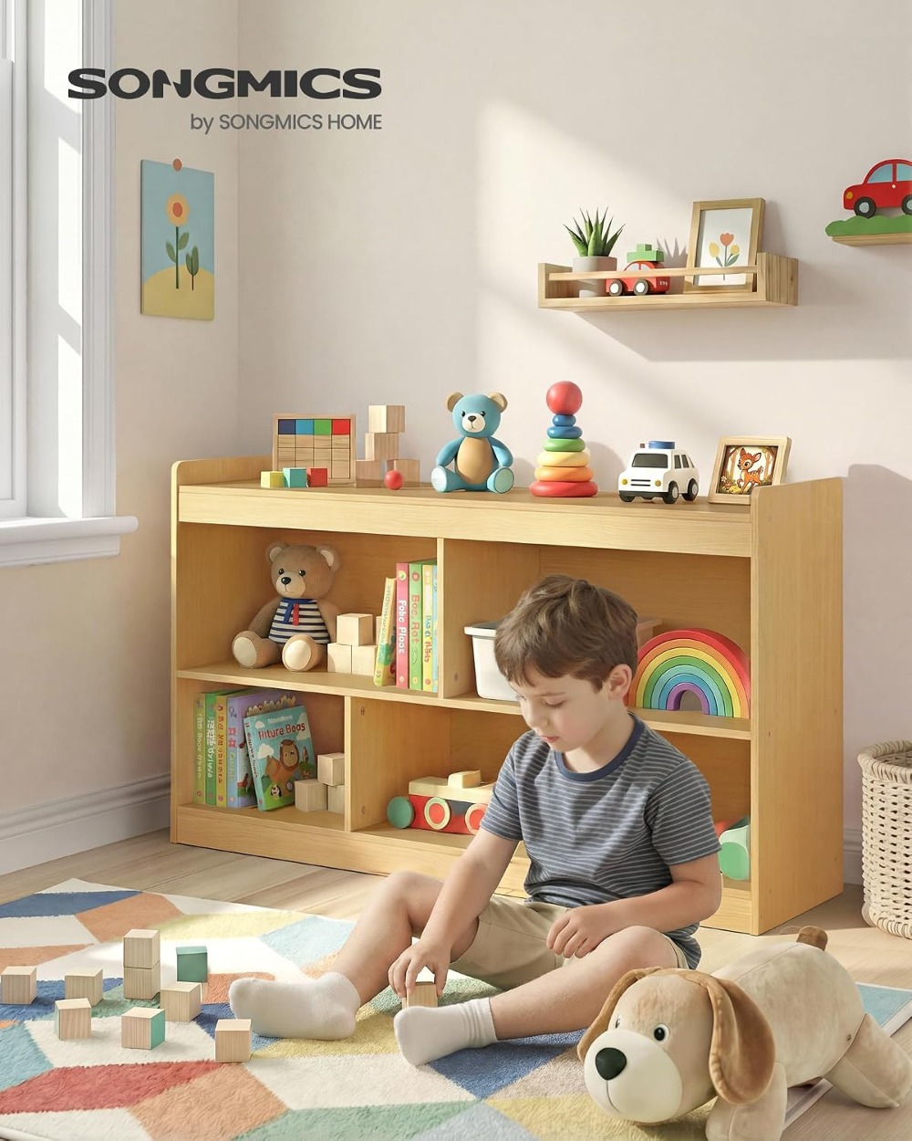 رف تخزين ألعاب مونتيسوري بخمسة - مراجعة Montessori Shelf Toy وسعره