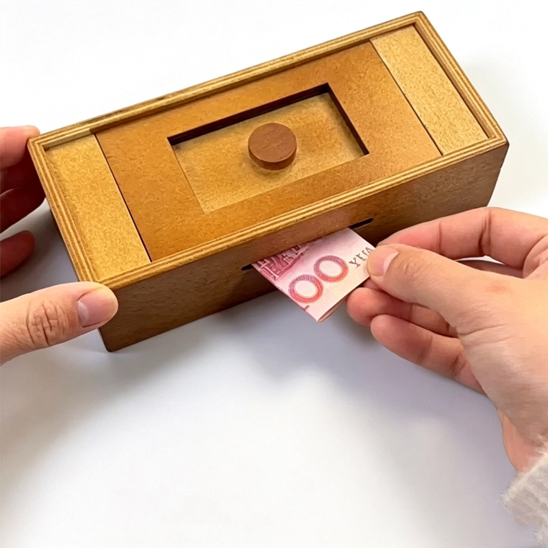 صندوق ألغاز خشبي مع حجرة سرية  - مراجعة Brain Teaser Cube وسعره